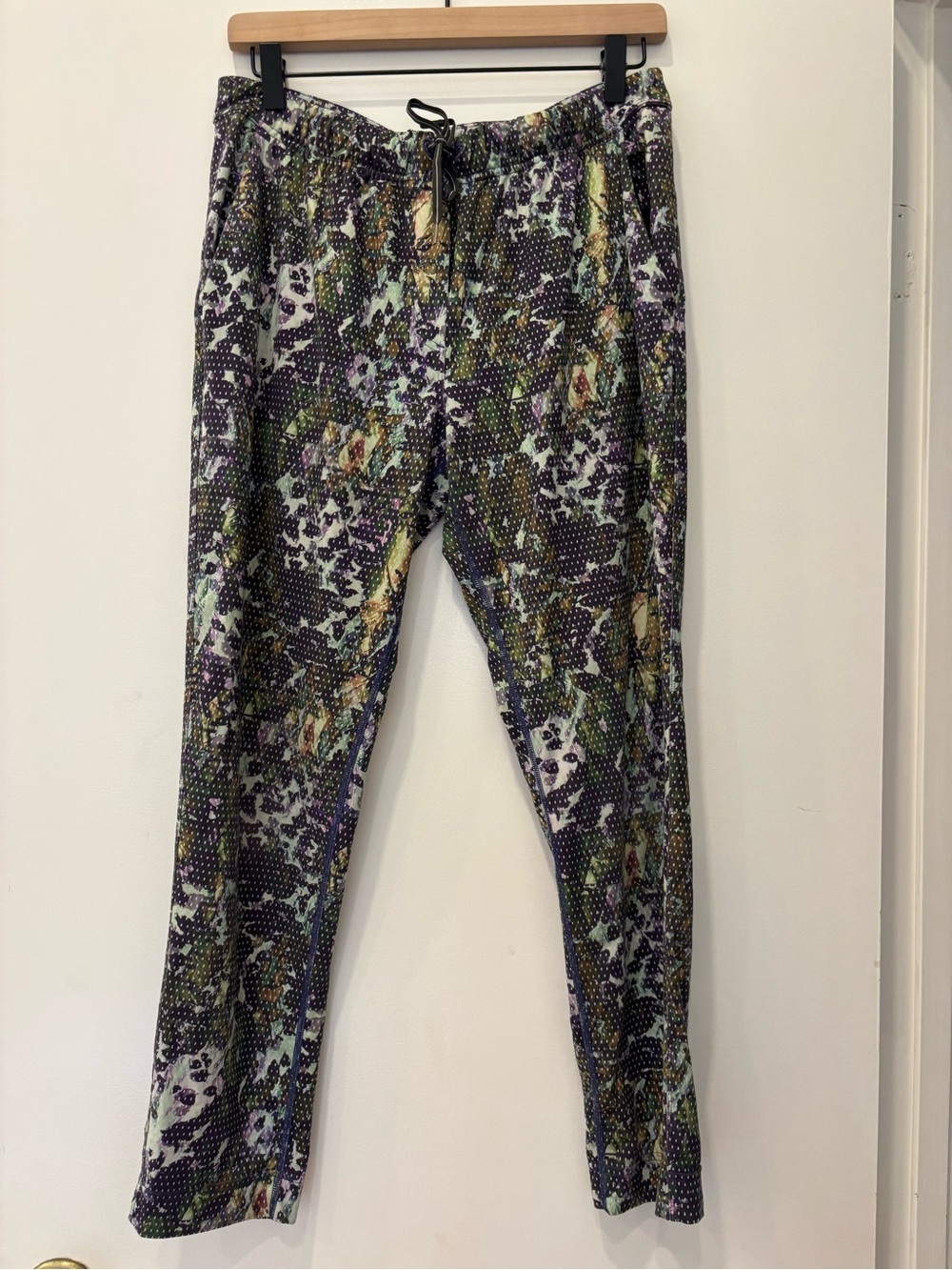 vintage lululemon Jet Crop Slim floral print ankle length pull-on pants Y2K